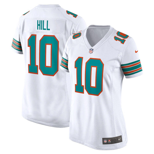 Women's Miami Dolphins Tyreek Hill Alternate Game Jersey White