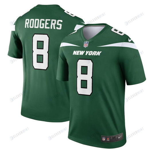 Aaron Rodgers 8 New York Jets Men Legend Jersey - Gotham Green