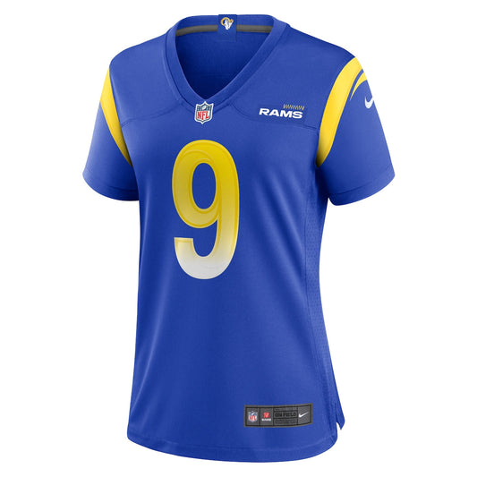 Women's Matthew Stafford Nike Rams Bone Game Jersey - Blue