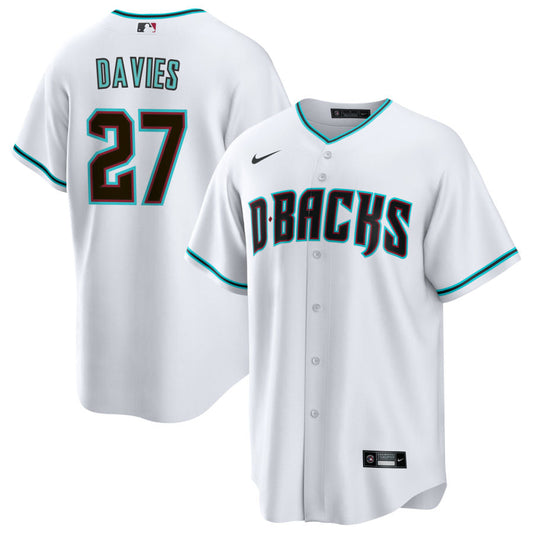 Zach Davies Arizona Diamondbacks Nike Alternate Replica Jersey - White