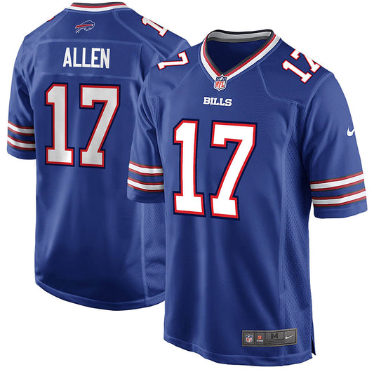 Youth Buffalo Bills Josh Allen Game Player Jersey Royal