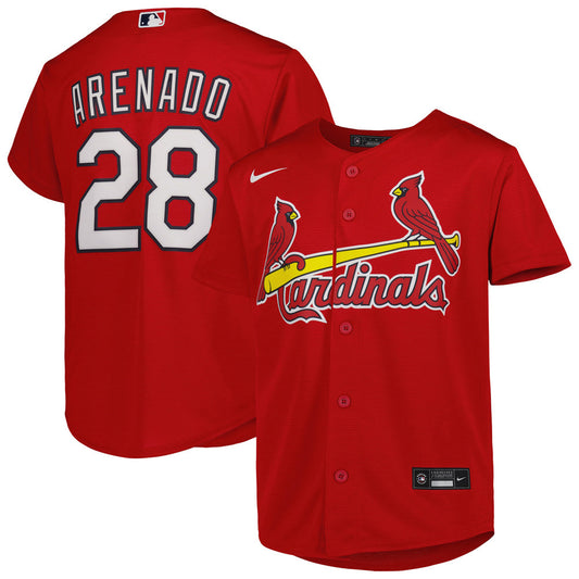 Youth St. Louis Cardinals Nolan Arenado Alternate Player Jersey - Red