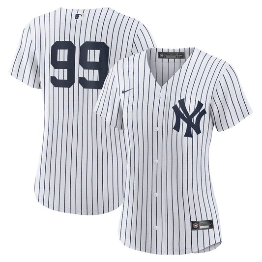 Women's New York Yankees Aaron Judge Cool Base Replica Home Jersey - White