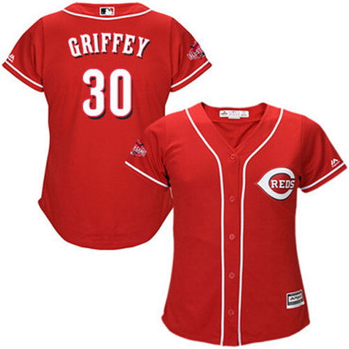 Women's Cincinnati Reds Ken Griffey Jr. Replica Alternate Jersey - Red