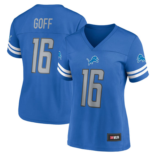 Women's Jared Goff Blue Detroit Lions Game Time Player Jersey