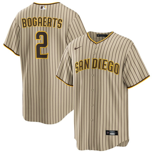 Xander Bogaerts San Diego Padres Nike Road Replica Jersey - Brown