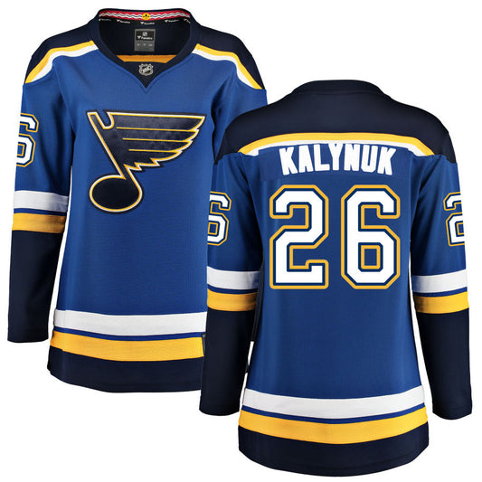 Wyatt Kalynuk St. Louis Blues Fanatics Branded Women's Home Breakaway Jersey - Blue